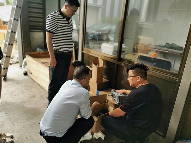 艾思捷盛總一行去往江蘇賴氏環(huán)保的減速機技術(shù)探討之旅