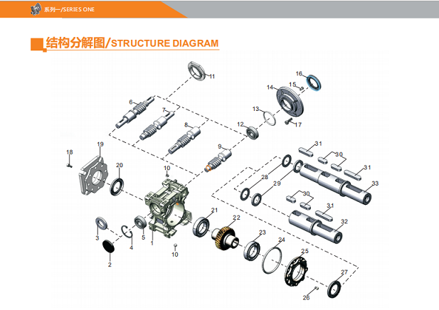 艾思捷帶您圖文并茂的了解一下蝸輪蝸桿減速機結構分解 (2).png